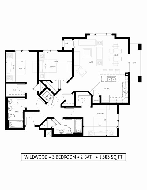 D3 Floor Plan at Gabella at Parkside, Apple Valley, MN, 55124